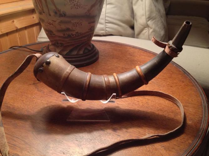 Civil War: Powder horn from the Civil War - Sullivan County