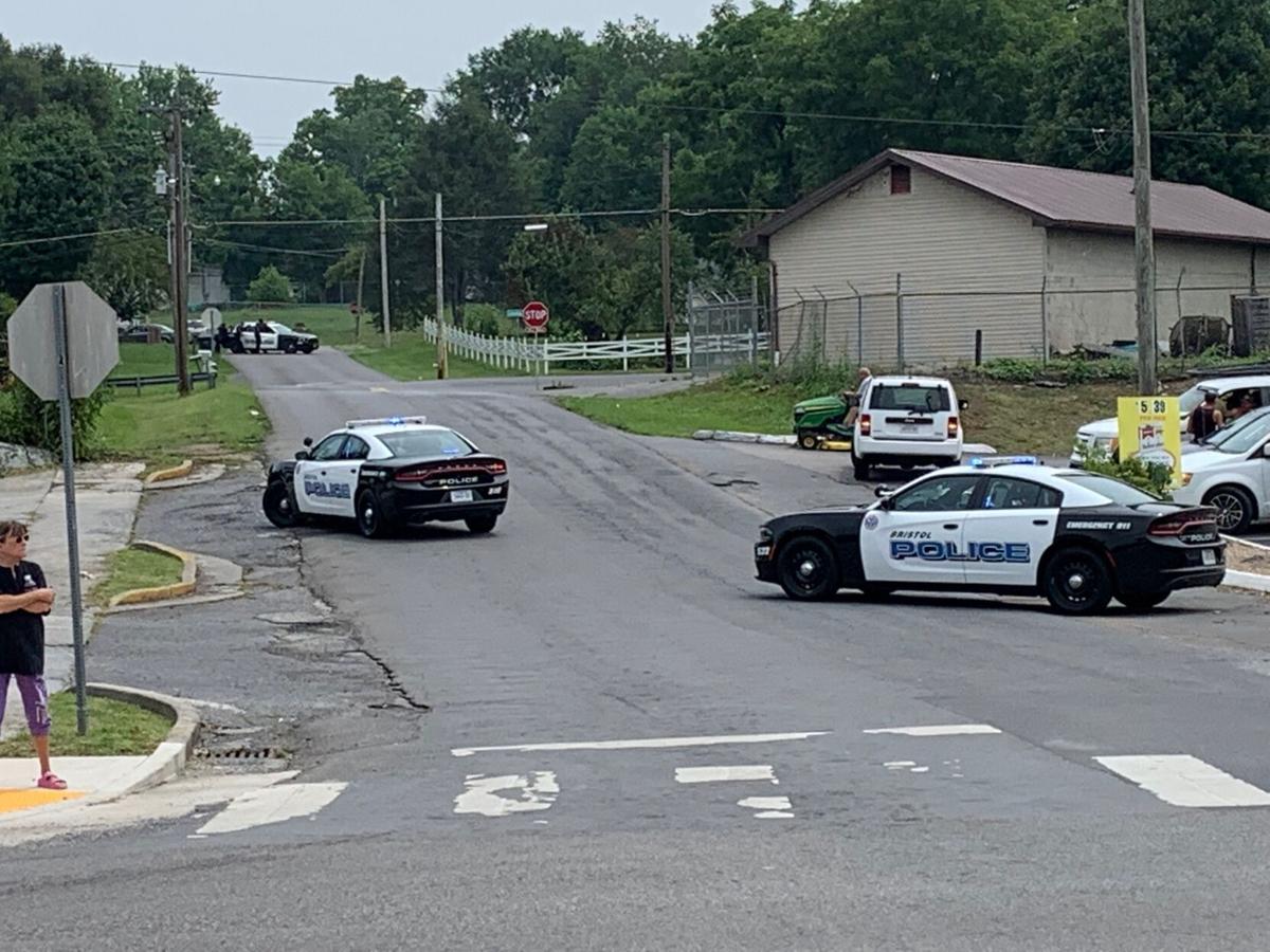 There is a heavy police presence in a Bristol, Tennessee neighborhood today