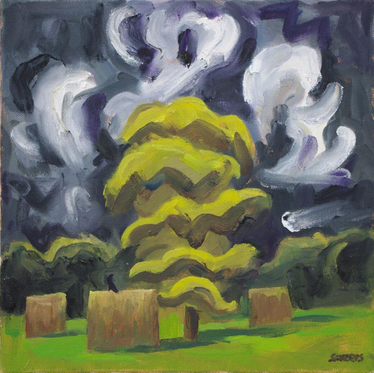 Locust, Bales, Storm