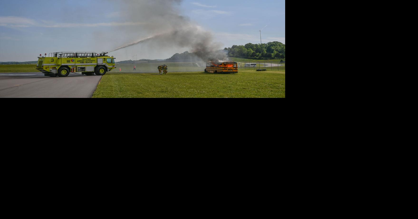 See smoke at Tri-Cities Airport this week? It may just be planned training