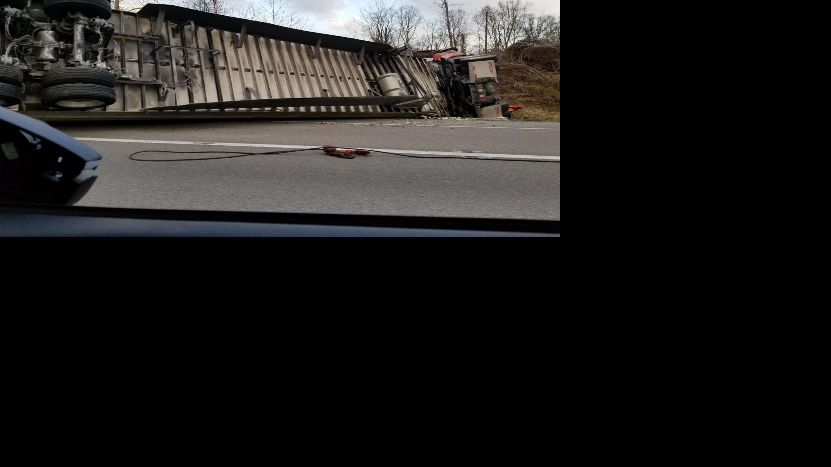 Tractor Trailer Overturned On I 81 Local News Heraldcourier Com