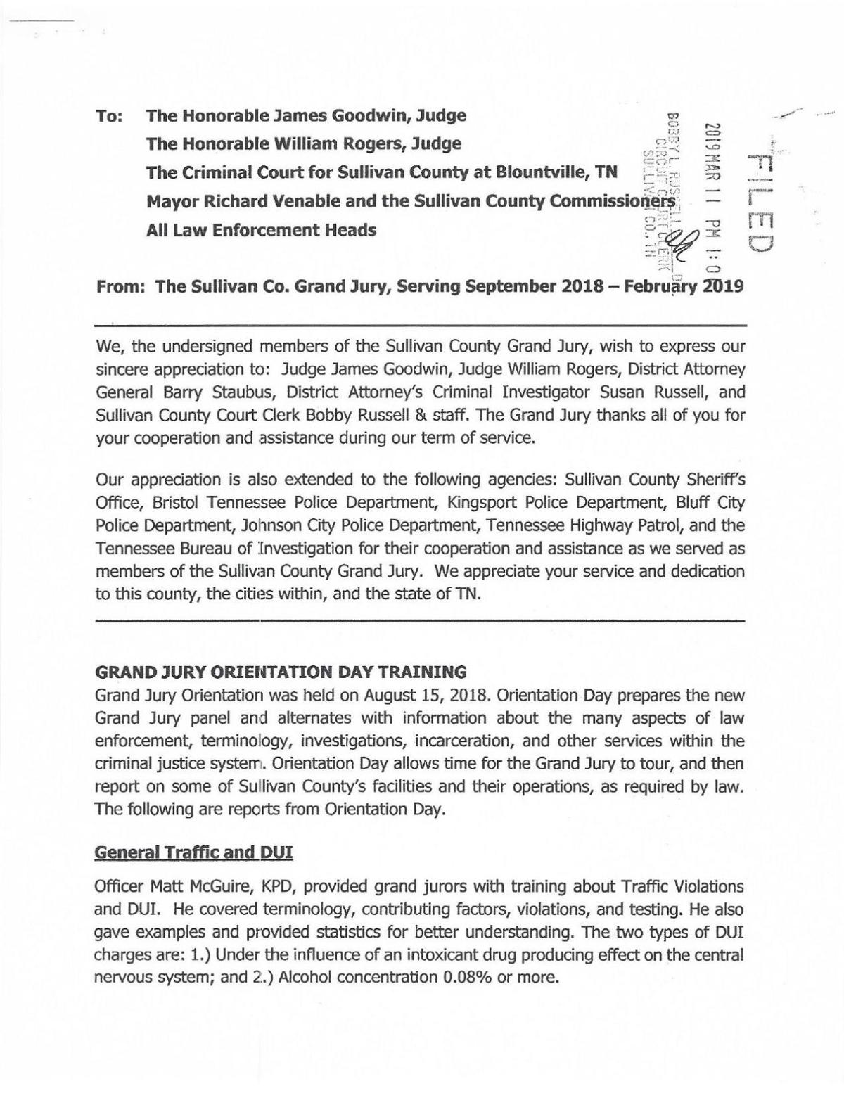 2018-19 Sullivan County grand jury end-of-term report