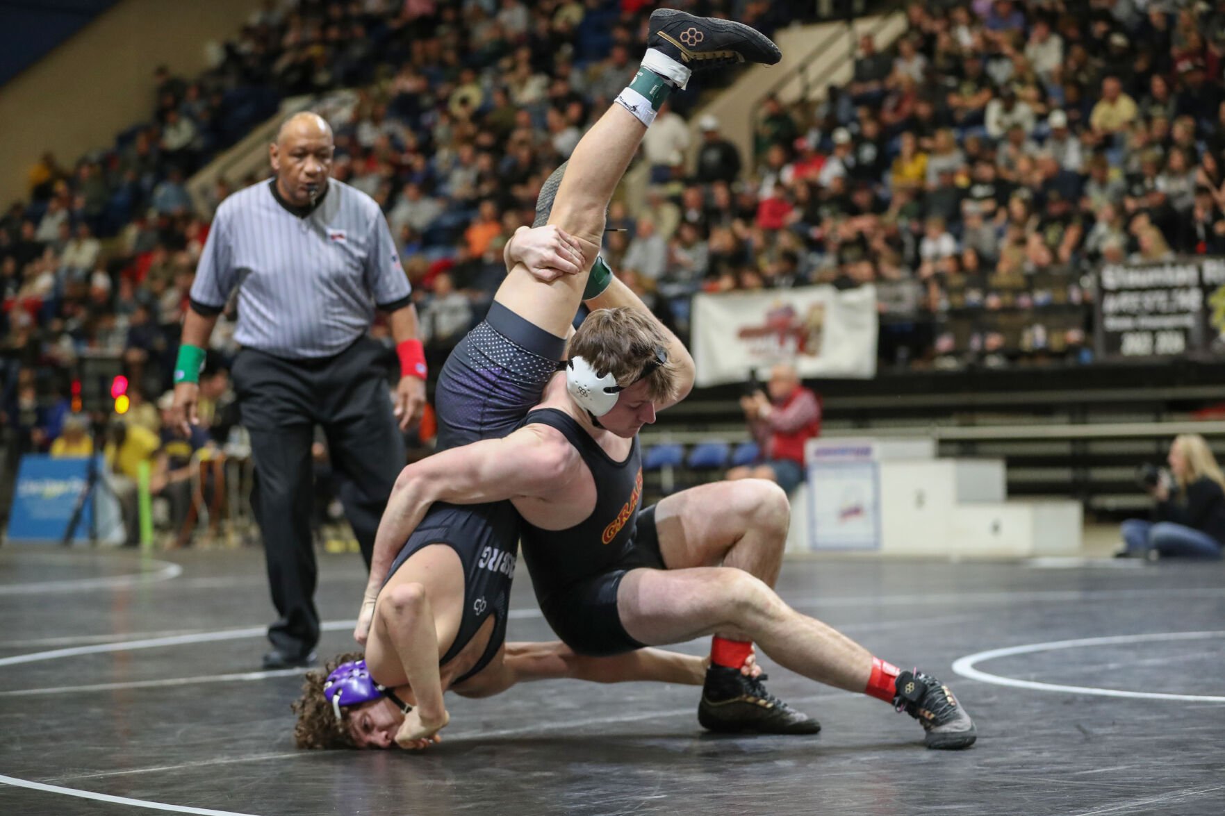 HIGH SCHOOL WRESTLING: Quest continues for Graham senior: Three-time state runner-up Hass to wrestle next at VMI