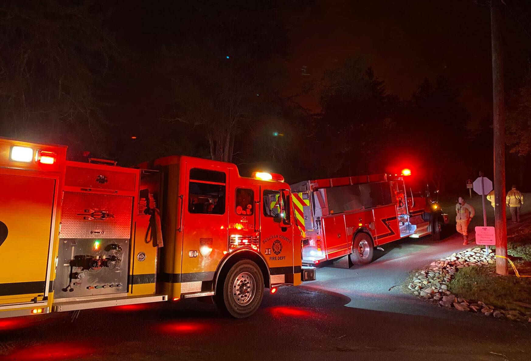 Local units help out in Sevierville wildfire