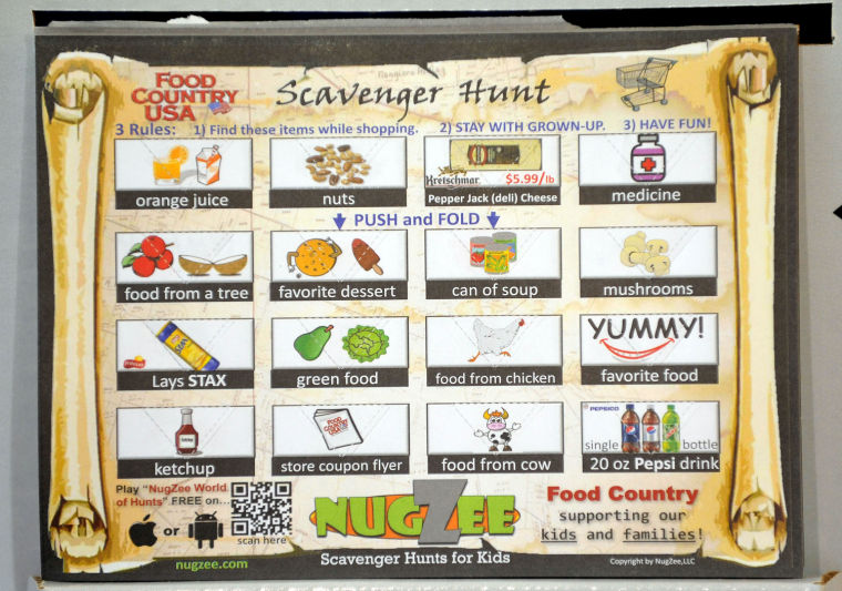 Scavenger hunt eases grocery shopping with kids