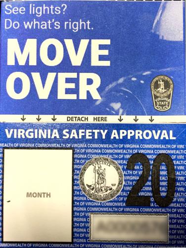 virginia state inspection sticker 2022