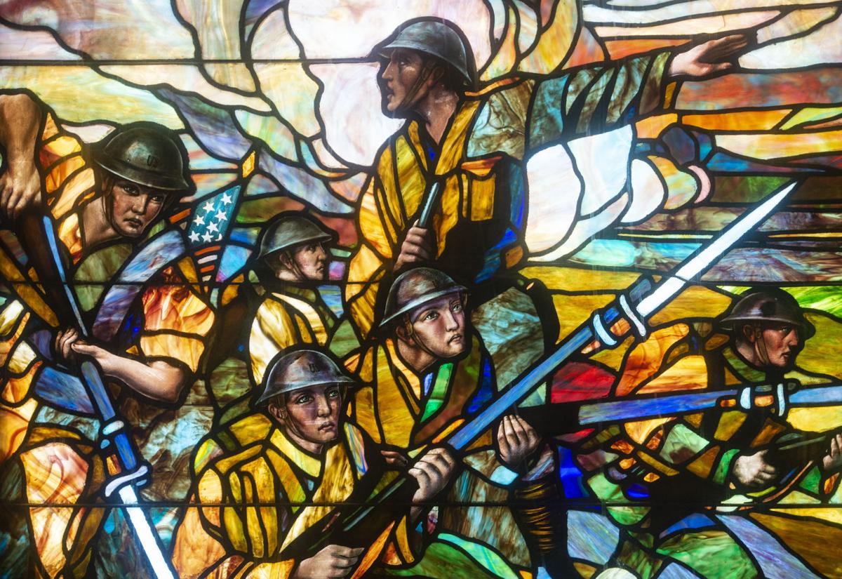 Pieces of the Past 100yearold stainedglass window honors local WWI