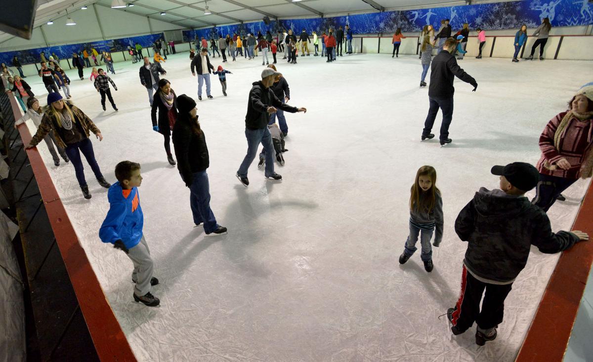 Ice Skating at Bristol Motor Speedway