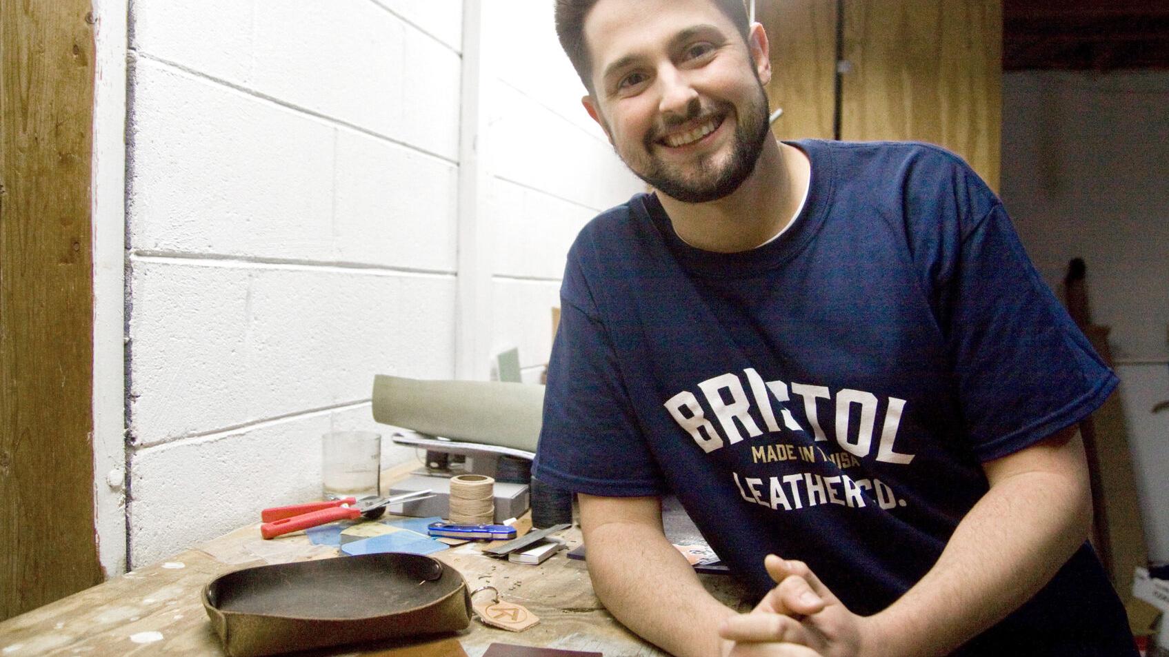 Bristol man operates leather goods business from basement of his home - Vimarsana News