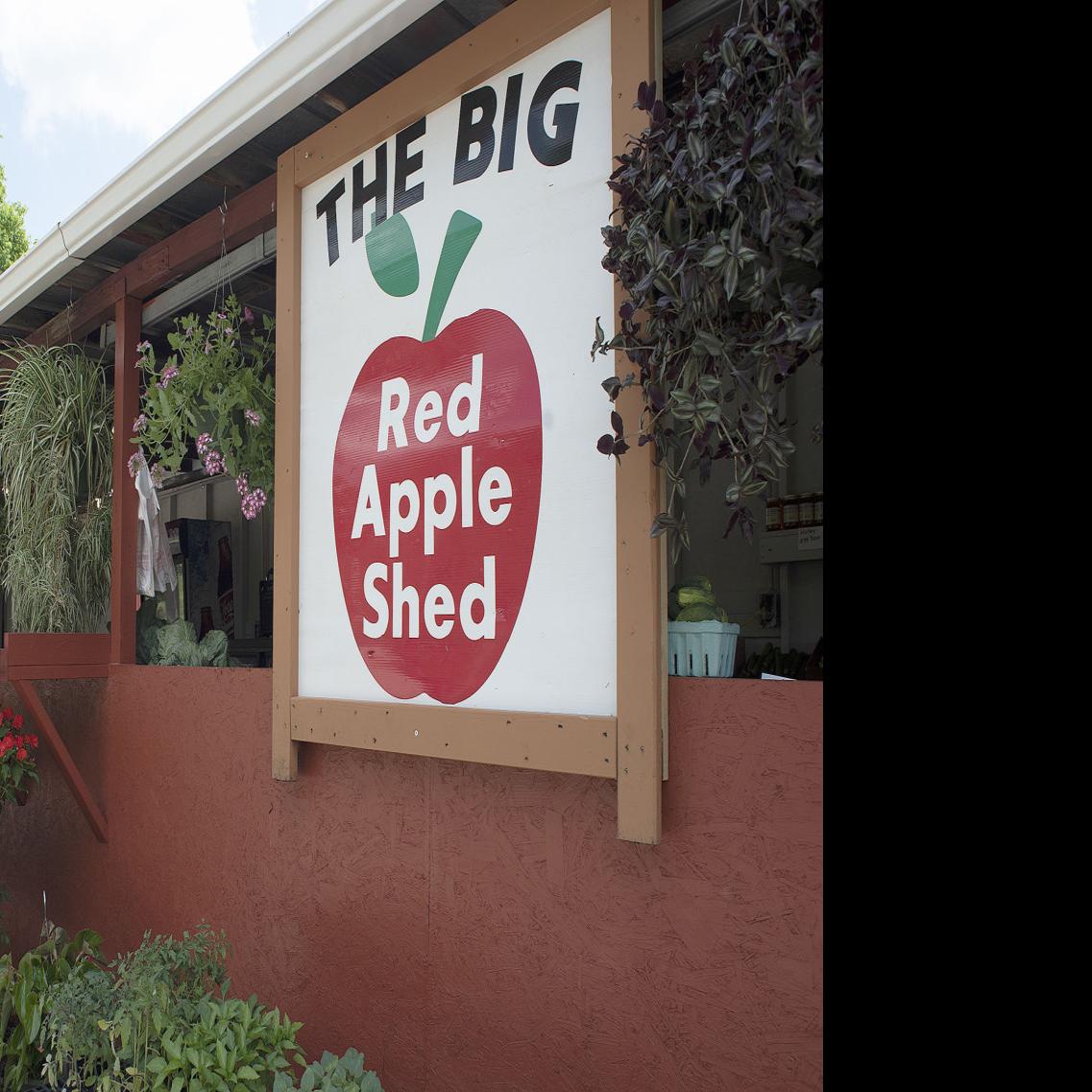The Big Red Apple Shed opens offerings include fruits vegetables