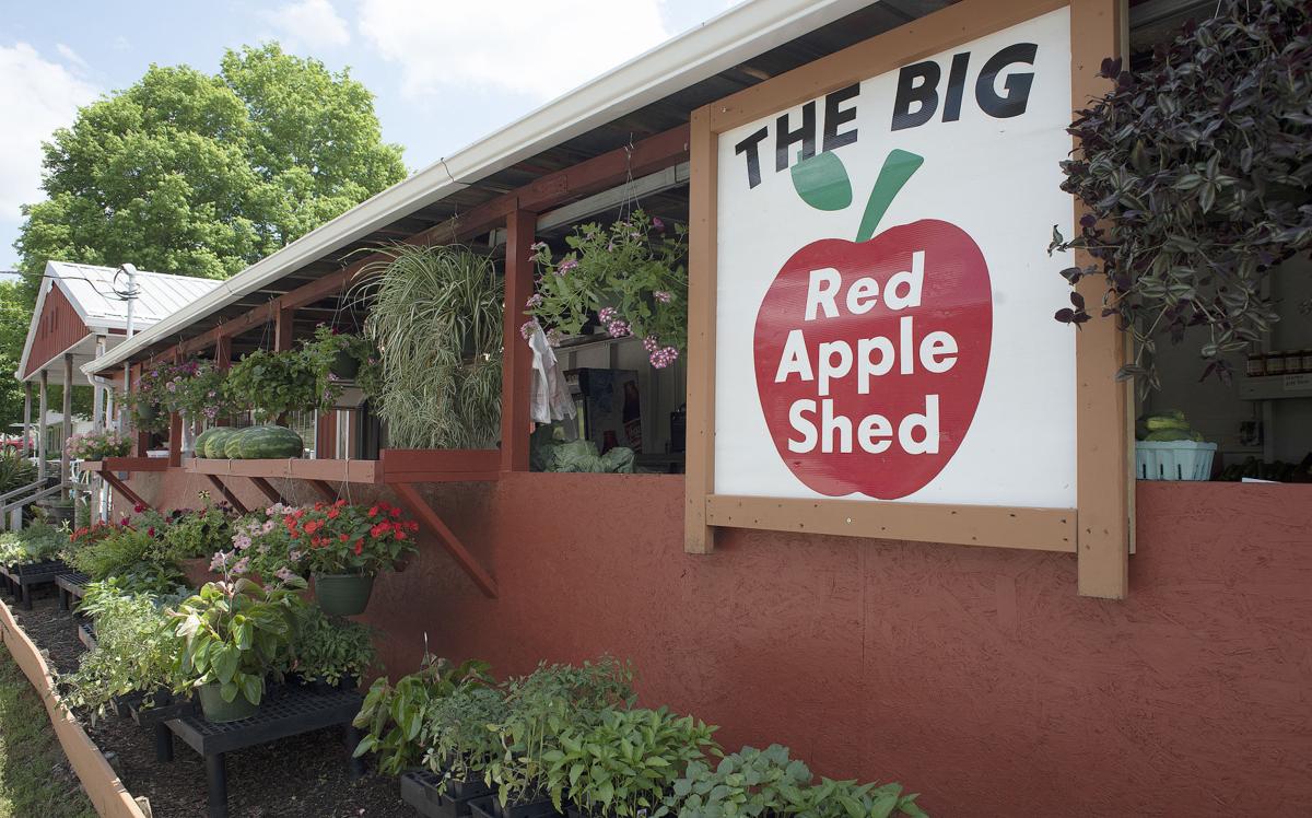 The Big Red Apple Shed opens offerings include fruits vegetables The Big Red Apple Shed opens offerings include fruits vegetables