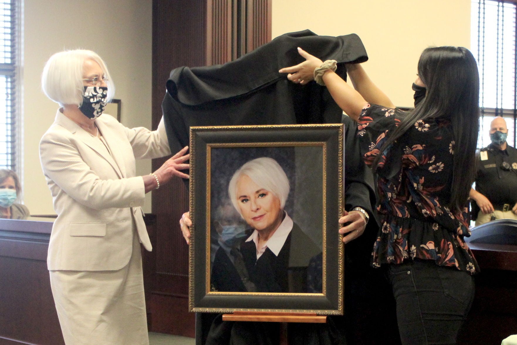 Former District Judge Clark unveils courthouse portrait | Uncategorized ...
