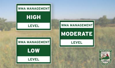Three levels of wildlife management areas