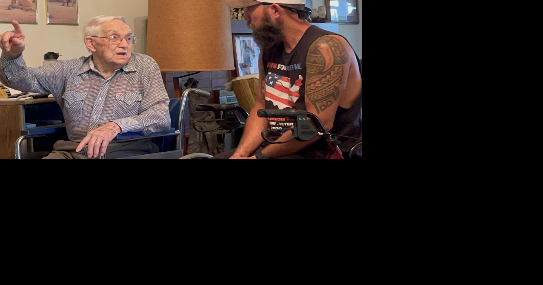 Runner passing through southern Illinois on his trip across U.S.