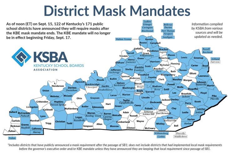 More Kentucky school districts extending mask requirements ...