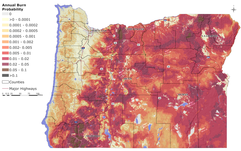 Oregon's next wildfire hazard map has few changes