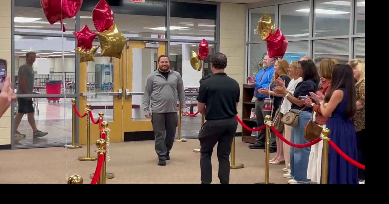 Hickory High School teacher Terry Drum received a $75,000 prize from Harbor Frei...