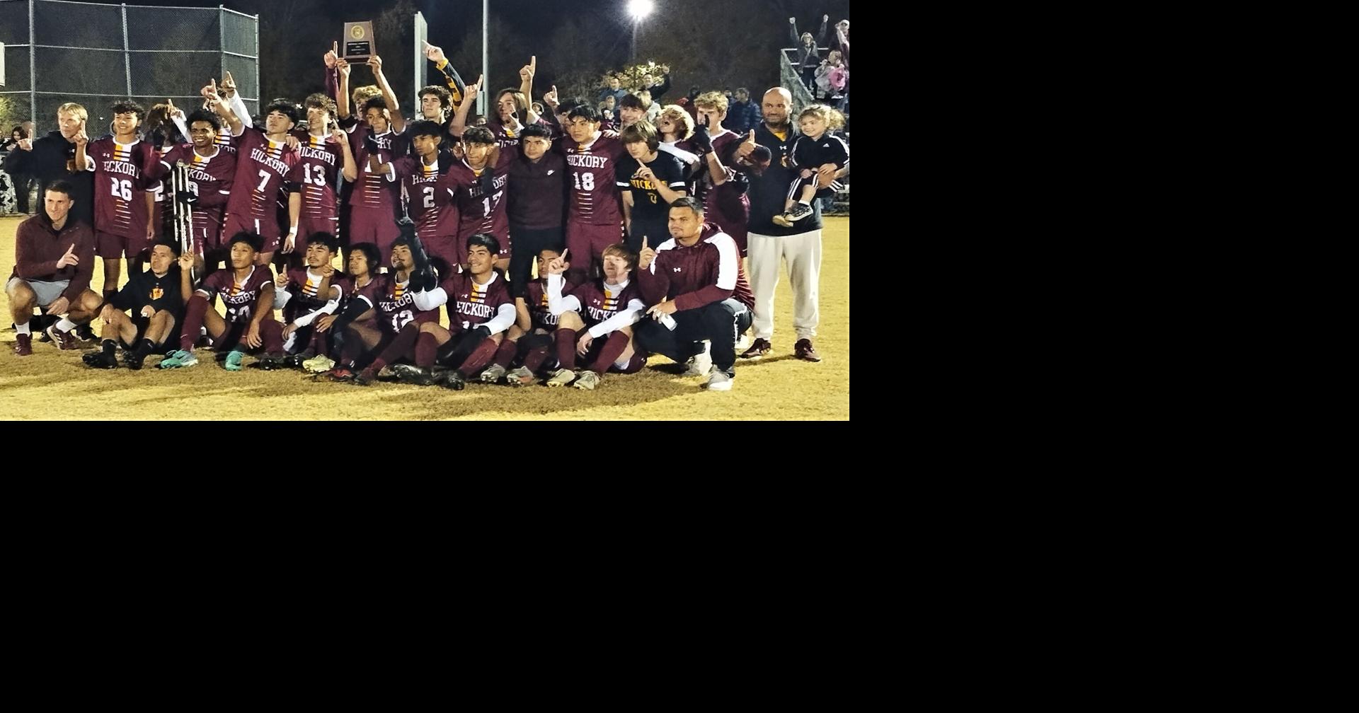 Hickory soccer wins third straight west regional title
