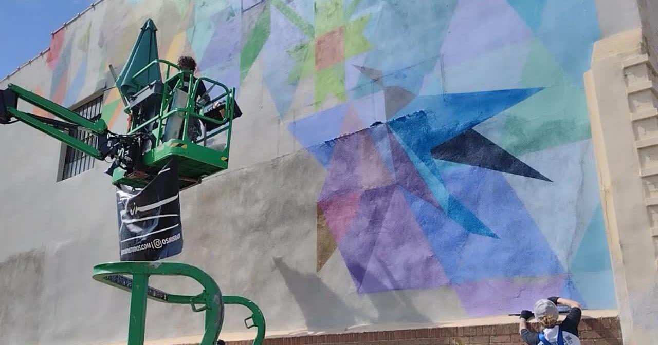 Mural inspired by local stories, including bears carved by Newton tree trimmer - Vimarsana News