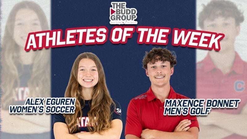 Eguren and Bonnet Earn Catawba Athletics Budd Group Athletes of the Week