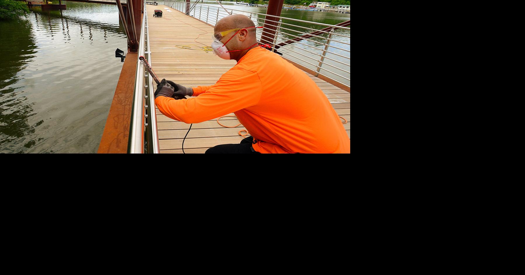 Riverwalk work continues with eye on summer opening