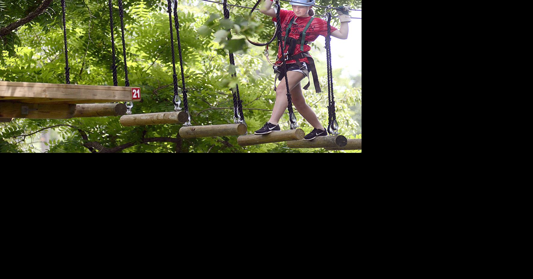 Zip lines, ropes were part of my Treetop adventure
