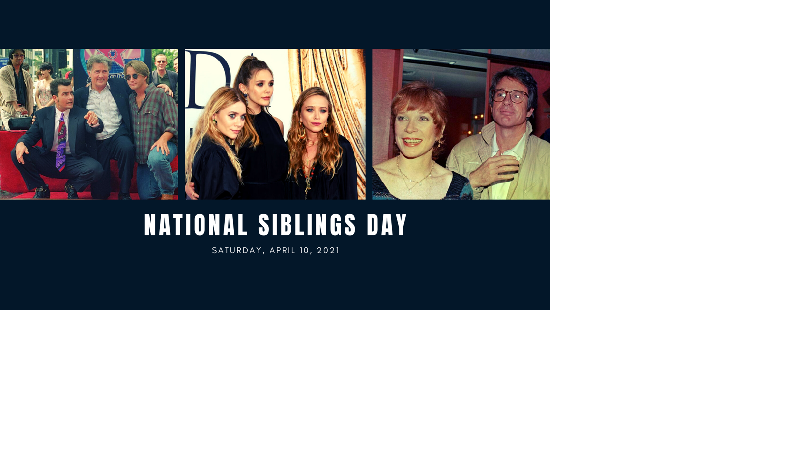 Here's a look at 10 famous pairs of brothers and sisters ...