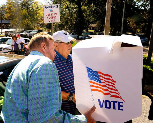 Catawba County voters talk gun rights, abortion and the direction of the  country as early voting begins