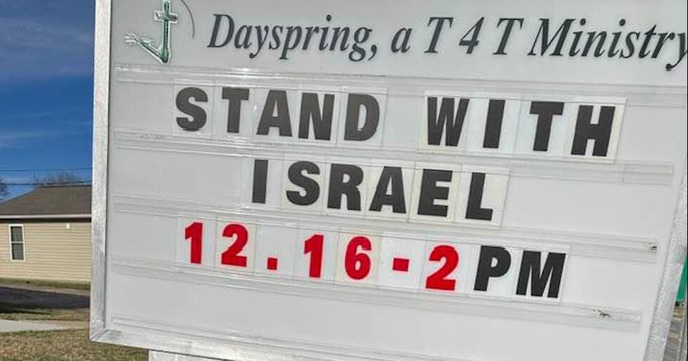 Prayer rally will show support for Israel