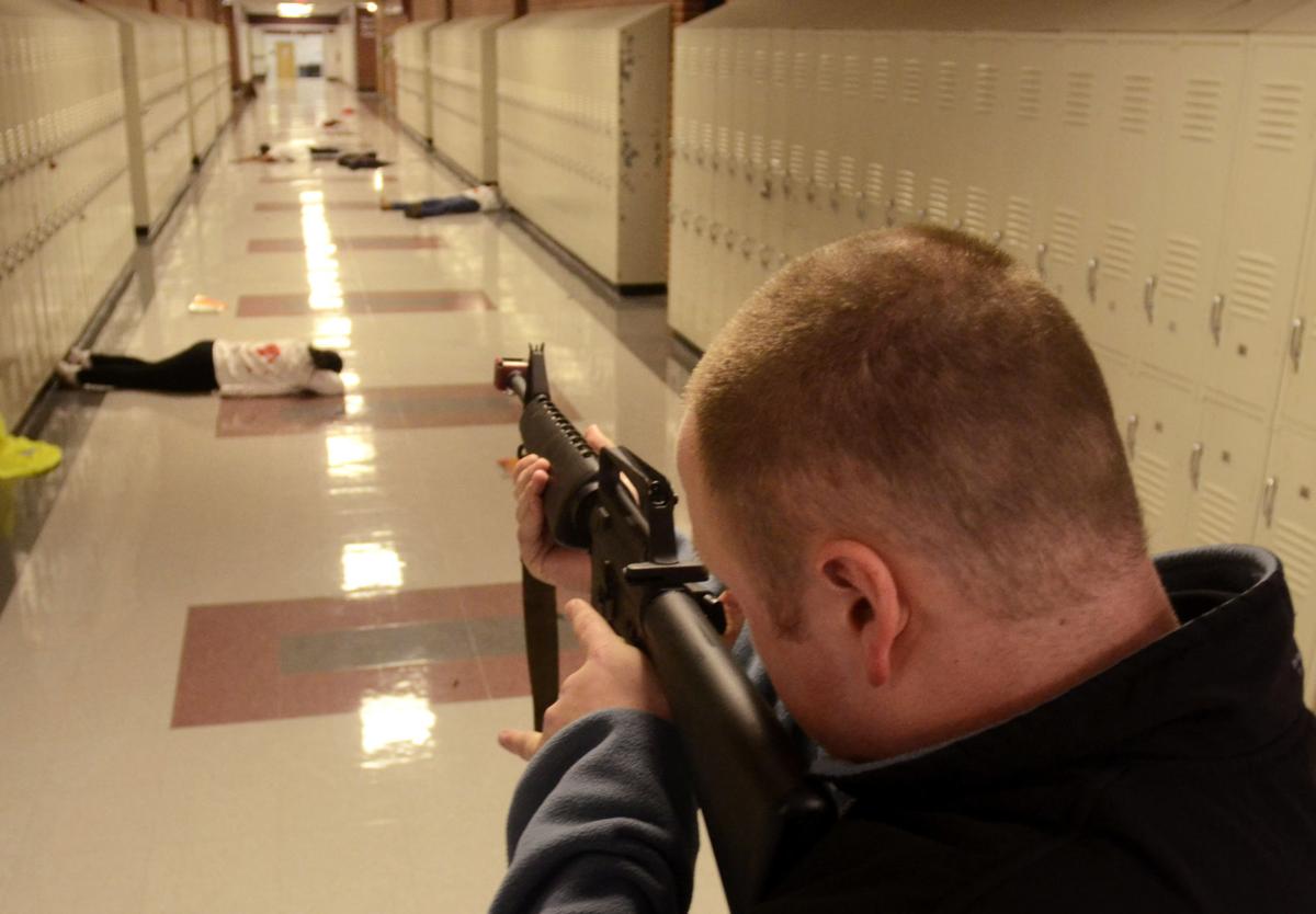 Bunker Hill High School staff train in active shooter drill News