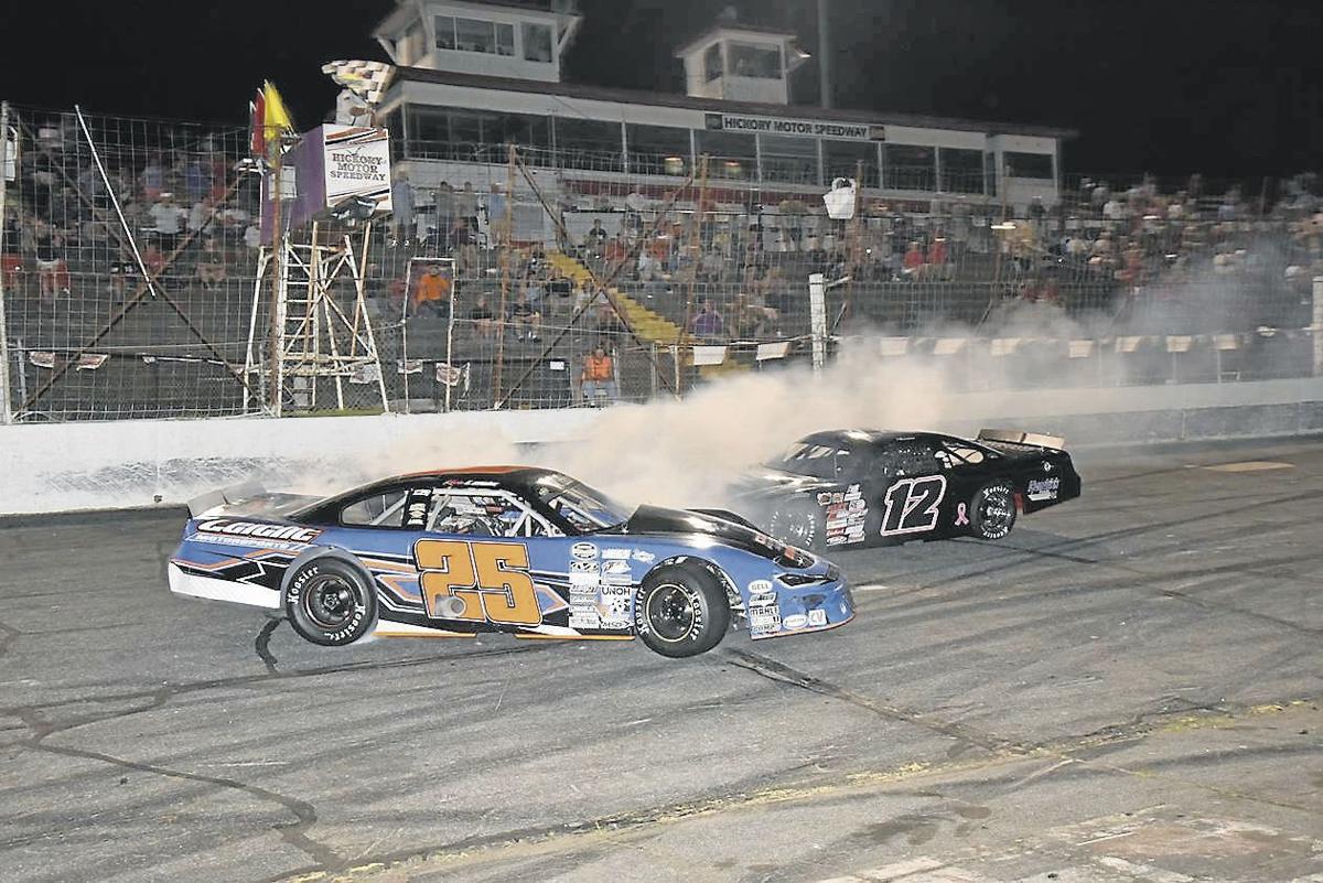 HMS Roundup: Leicht spins sideways across finish line to win 50-lap race