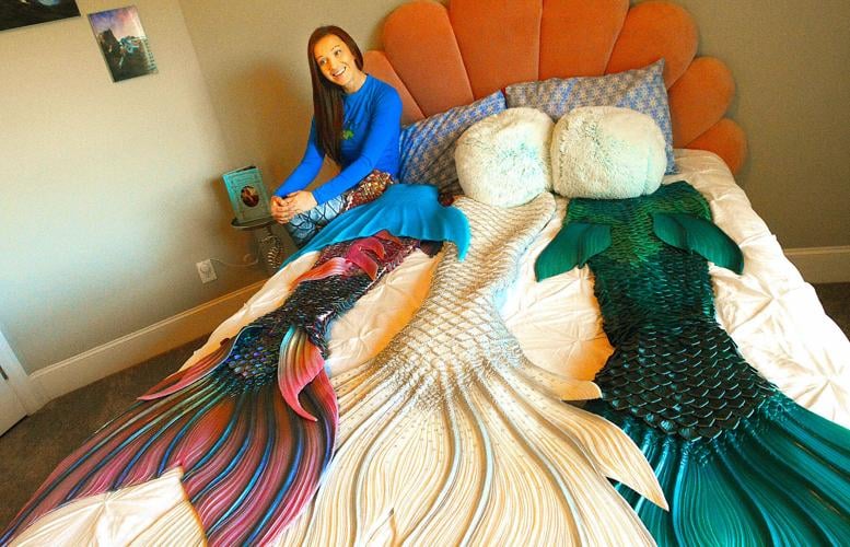 Fin Fun Mermaid Tails - Ashlyn is a brand new mermaid from South Carolina  and a High School Senior! With many graduation ceremonies canceled, perhaps  she'll get to graduate in her mermaid