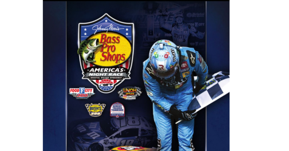 Bass Pro Shops Night Race souvenir Playbill program available for free to fans in limited print and digital formats