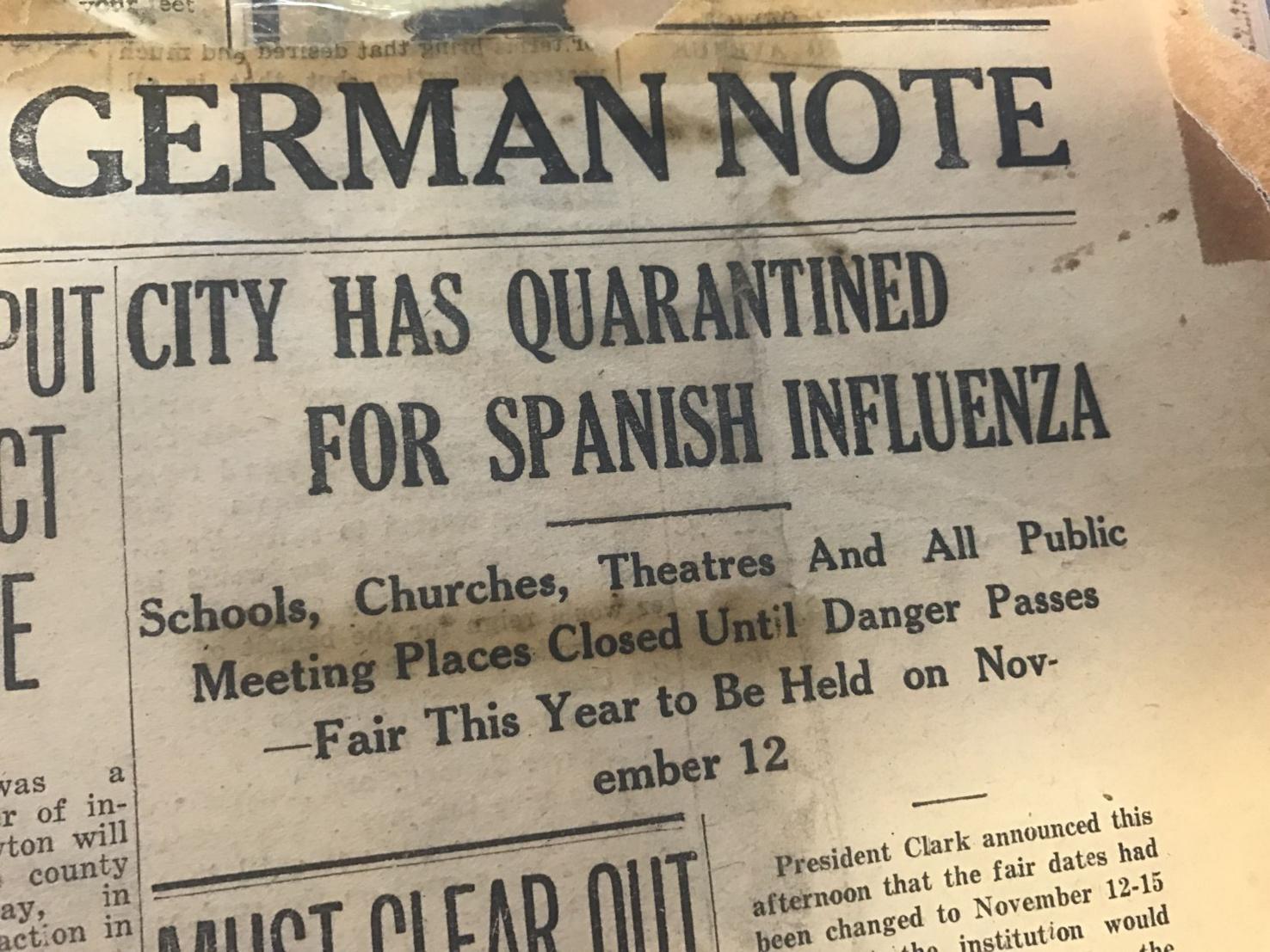 Spanish flu closed schools, churches, courts in 1918 Latest Headlines