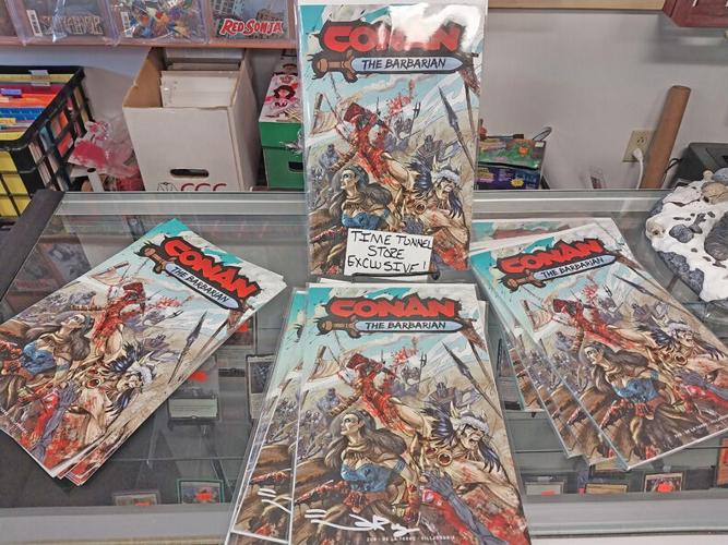 Long View tattoo artist drew Conan the Barbarian comic cover