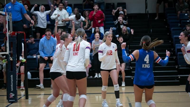King Women’s Volleyball Rallies for Four-Set Victory Over Shorter