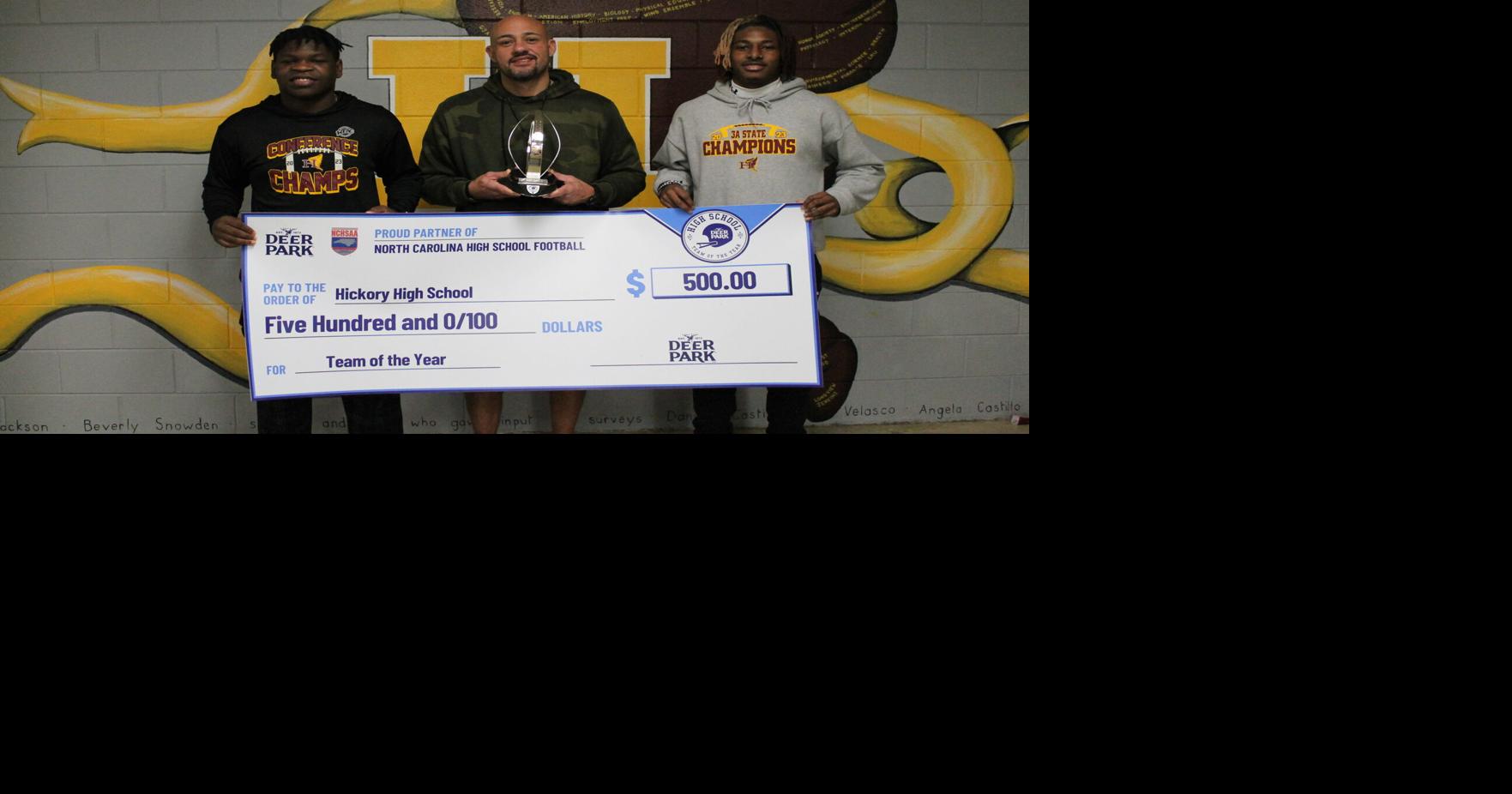 Hickory football selected as N.C. “Team of the Year”