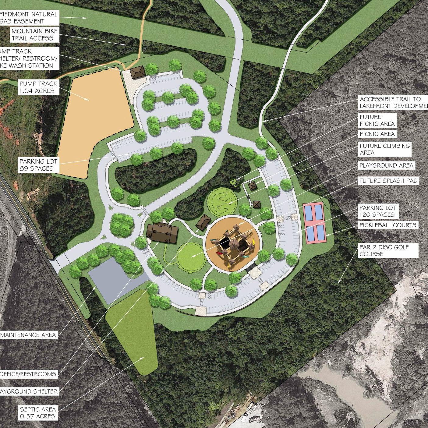 Construction Of 8 Million Mountain Creek Park Set For 2020 It Will Feature Biking Trails Water Access Latest Headlines Hickoryrecord Com Mountain Creek Bike Park Trail Map