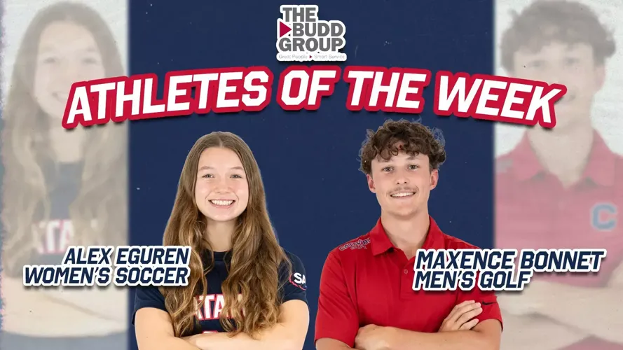 Eguren and Bonnet Earn Catawba Athletics Budd Group Athletes of the Week