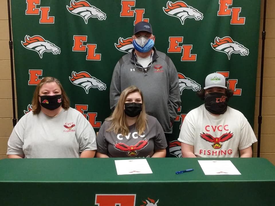 CVCC fishing signs East Lincoln's Mackey, Armstrong ...