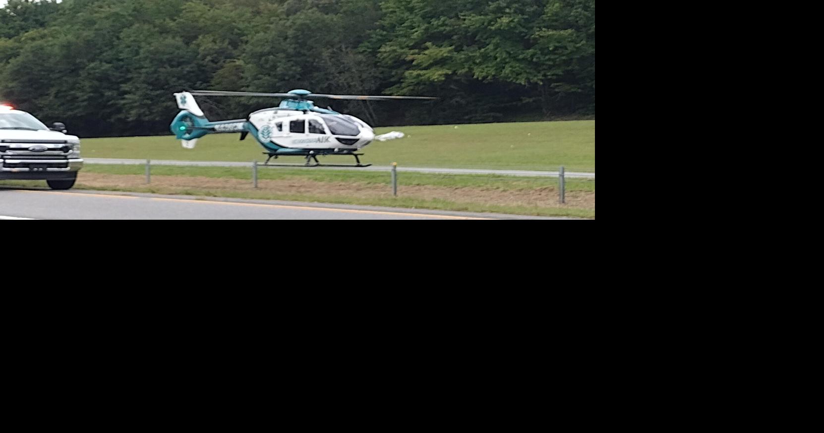 Medical helicopter responds to apparent motorcycle wreck on U.S ...