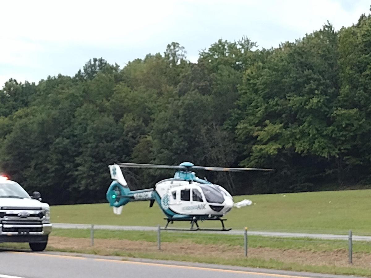 Medical helicopter responds to apparent motorcycle wreck on U.S ...