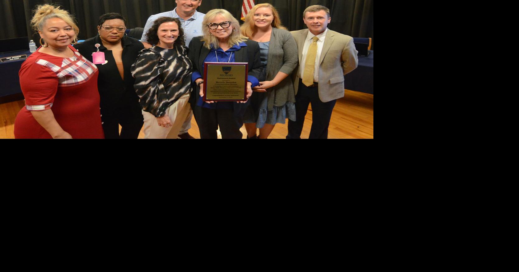 Retiring Hickory Public Schools employee honored