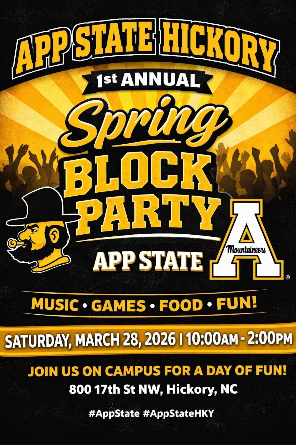 App State Hickory hosting spring block party on March 28