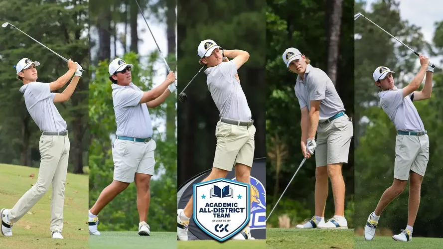 Five From Men’s Golf Earn CSC Academic All-District® Honors