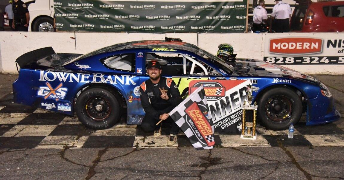 Hall sweeps late model races at Hickory Motor Speedway