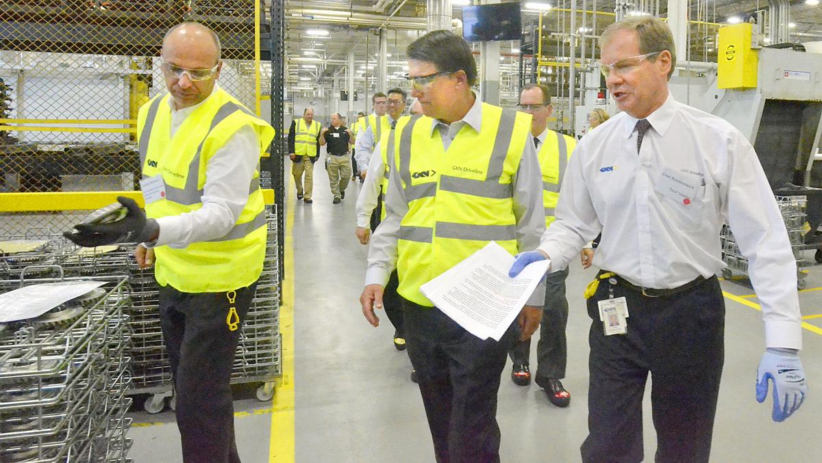 Gov. Pat McCrory tours GKN Driveline