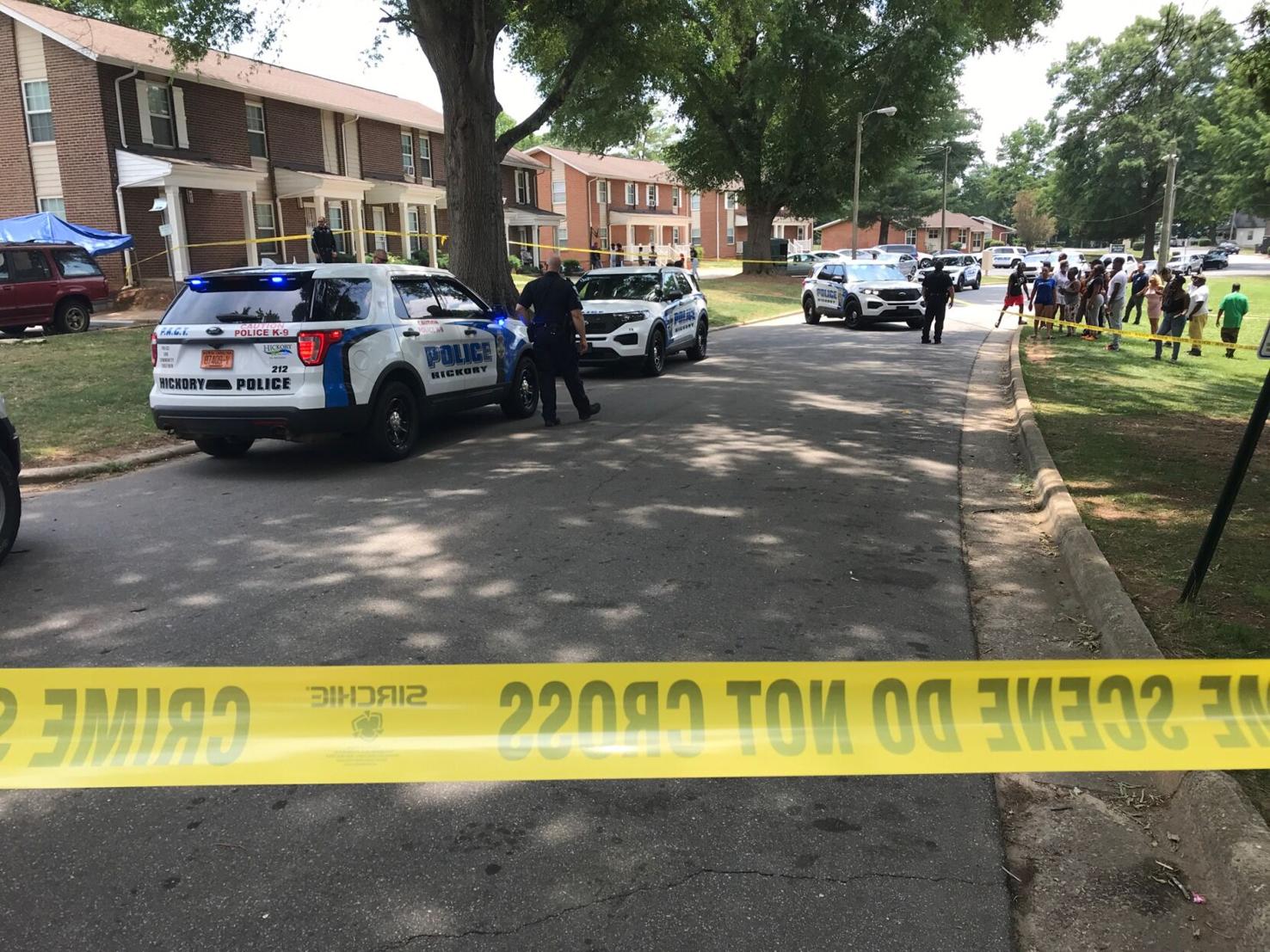 Shots fired at Hickory apartment complex; women on scene say brother