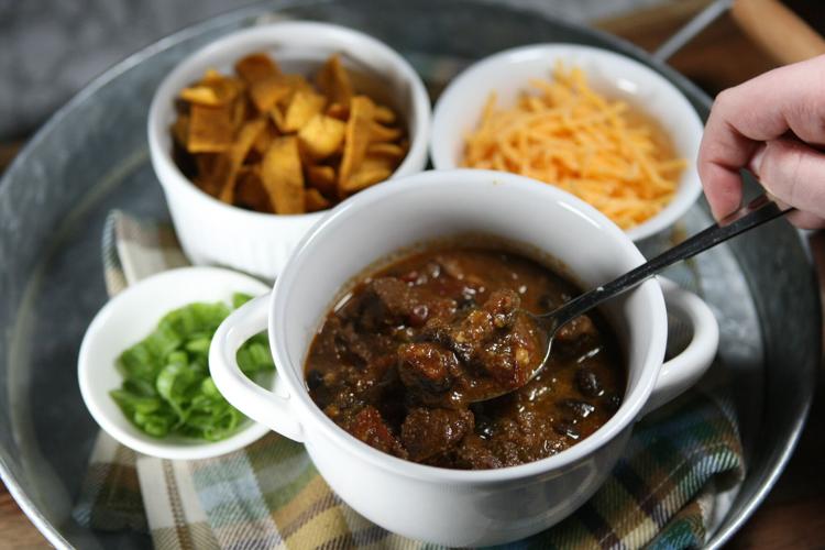 Slowcooked Tex Mex chili stew Food