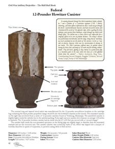 Cannon bore, shot, shell, canister, and grape shot diameters for rifled ...